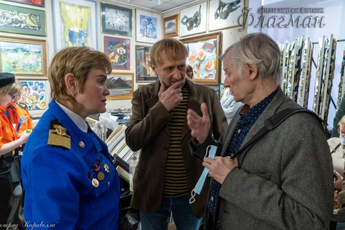 Открытие выставки работ  художника-иллюстратора Евгении Ивановны Стерлиговой _DSC8040